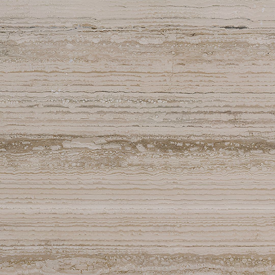 SILVER Travertine Waterjet Brushed Slab