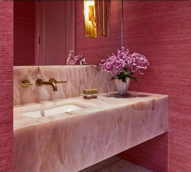 CRISTALLO PINK Quartz Polished Slab