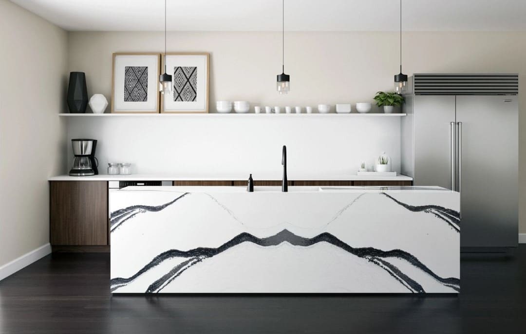 Bentley Cambria Quartz Slab Hawaii Stone Imports