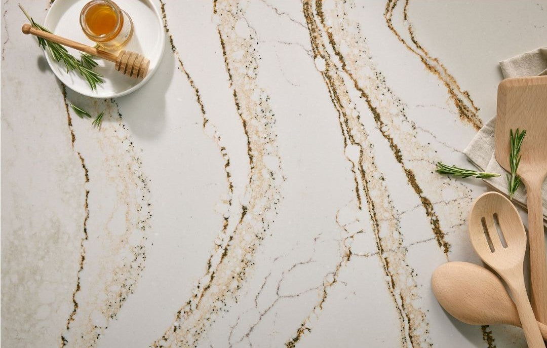 Clovelly Cambria Quartz Slab Hawaii Stone Imports