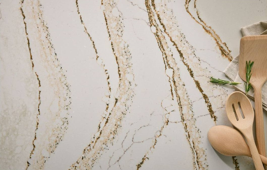 Clovelly Cambria Quartz Slab Hawaii Stone Imports