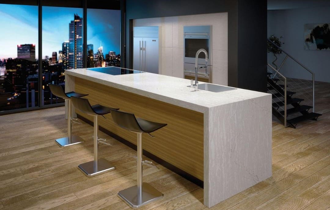 Delgatie Cambria Quartz Slab Hawaii Stone Imports