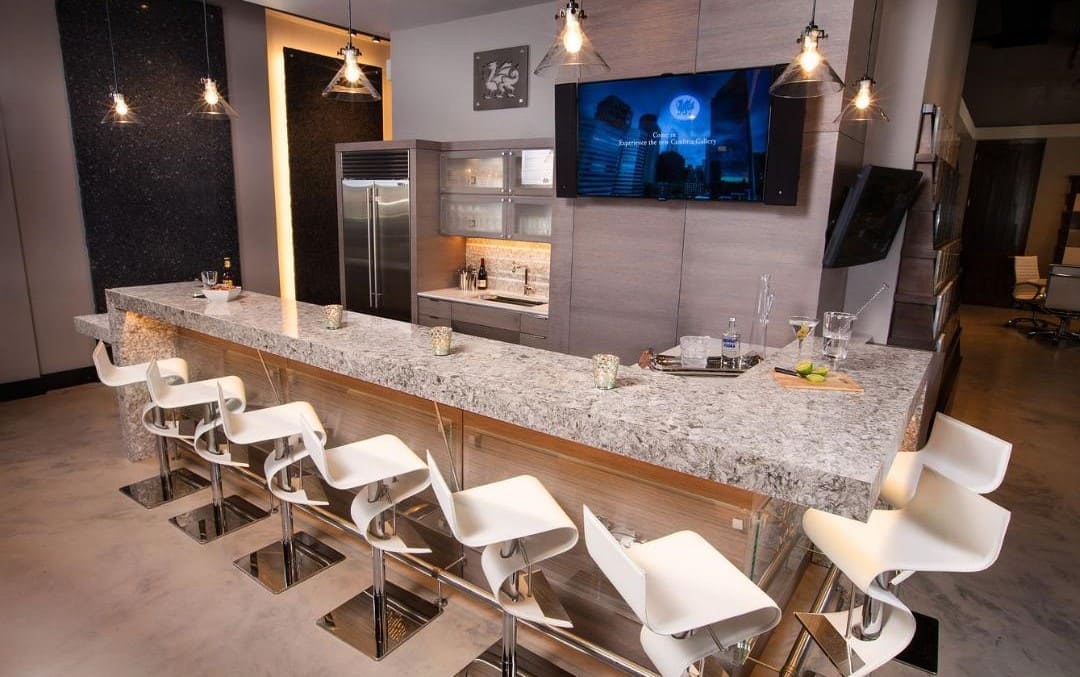 New Quay Cambria Quartz Slab Hawaii Stone Imports