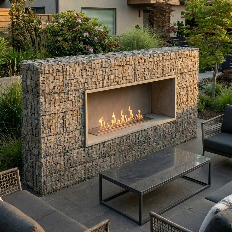 GABIAO VULCANO Basalt Split-face irregular squares Wall Veneer
