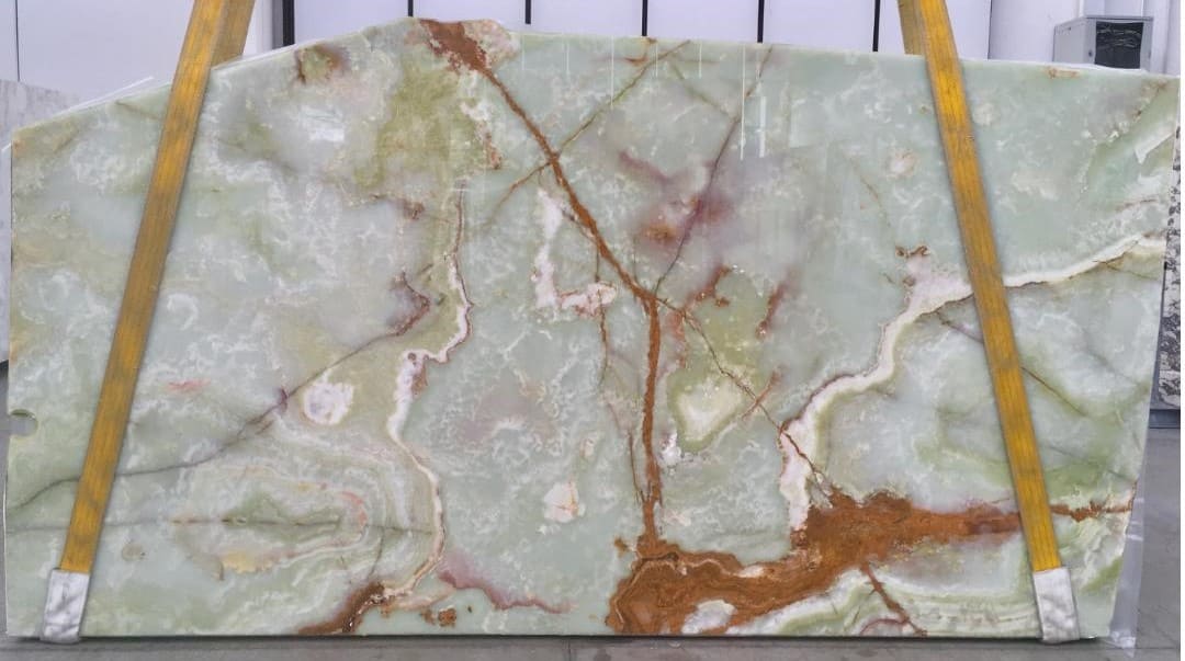 Verde Persiano CC Onyx Slab Hawaii Stone Imports