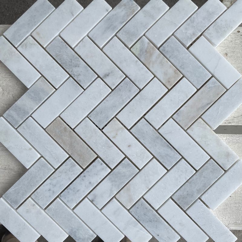 Carls White Marble Mosaic Hawaii Stone Imports
