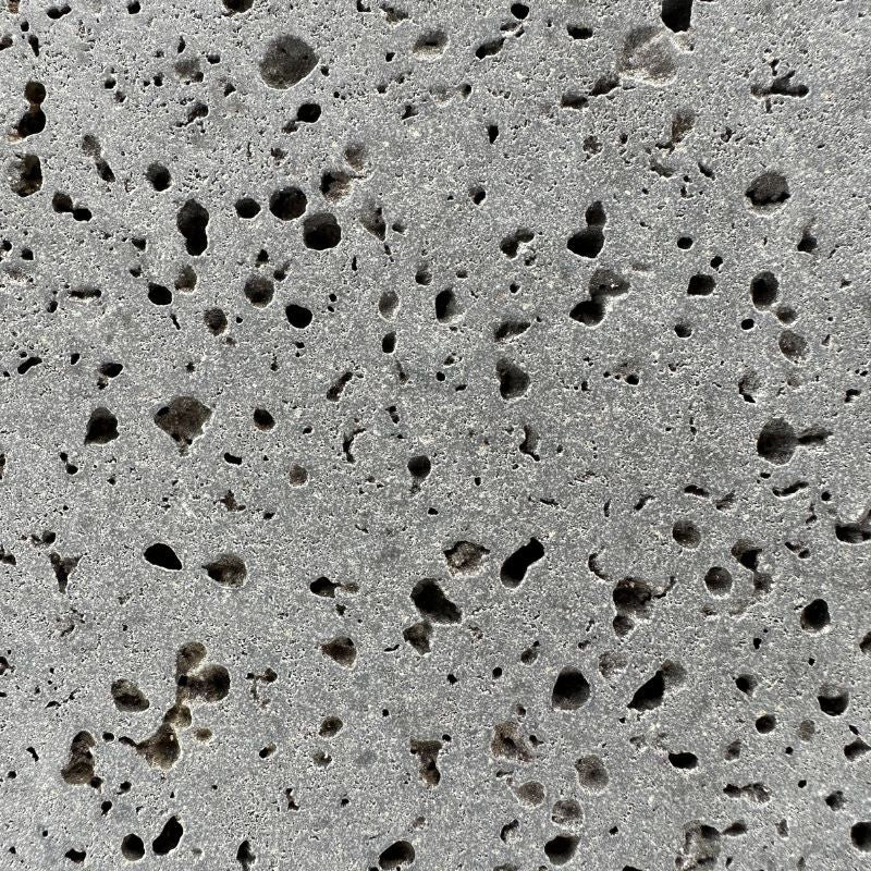 Basalt Grey Raked Tile PUKA LAVA GREY Basalt Brushed Tile - Hawaii Stone