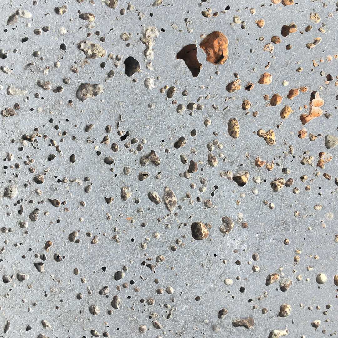 PUKA LAVA GREY - STRAIGHT, Basalt Brushed - 18" x 18" x 1.5" thick Paver