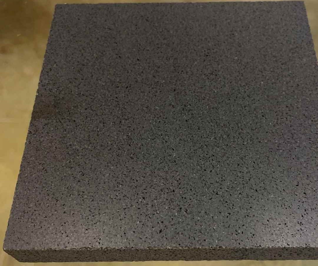 SOLID LAVA GREY TINY HOLES Basalt Honed Tile - Hawaii Stone