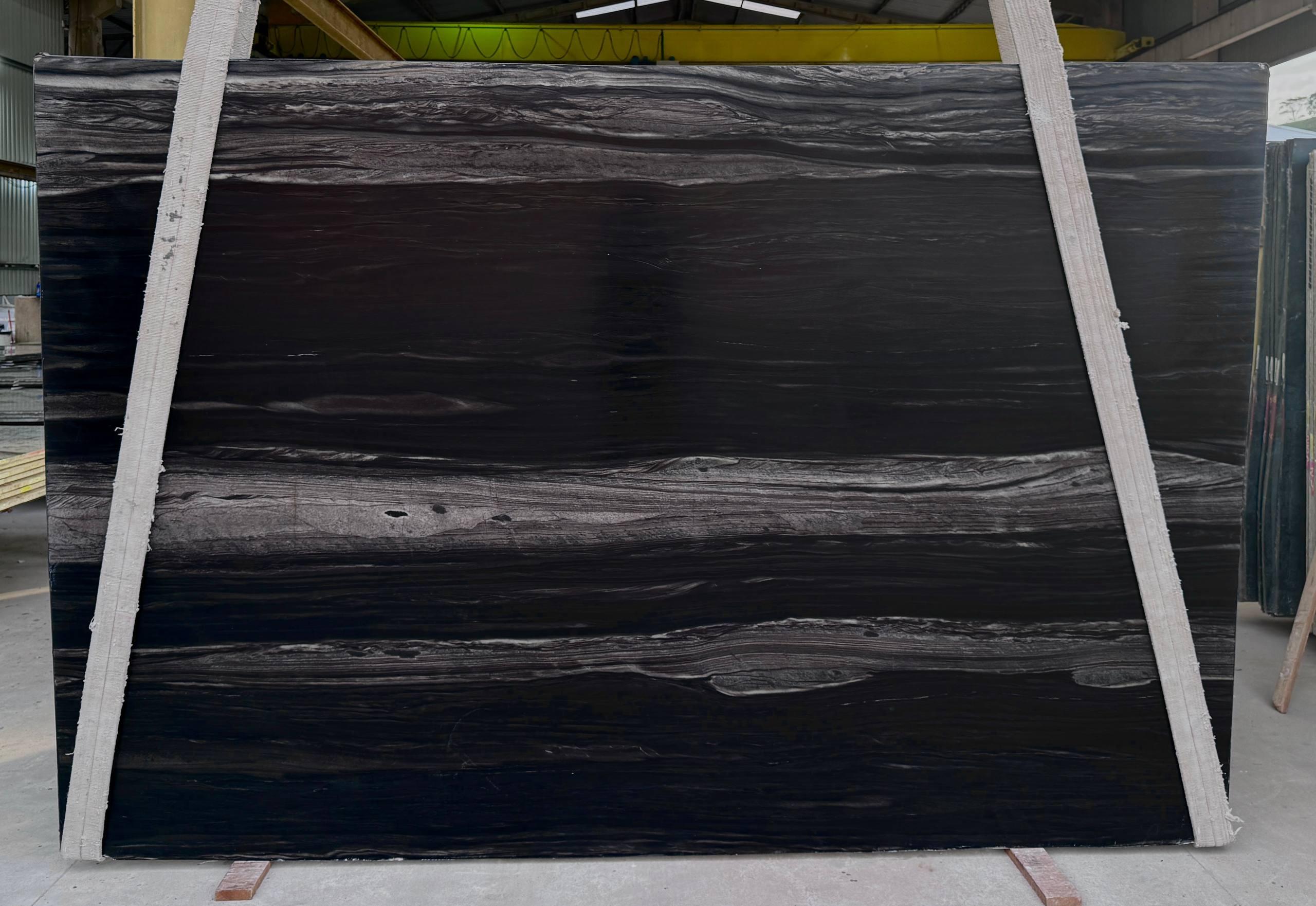 BLACK SANDALUS Quartzite Leather Slab