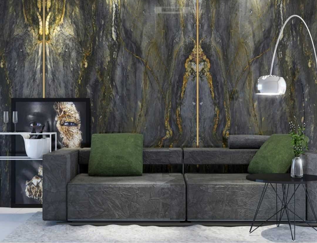 Blue Fire Quartzite Slab Hawaii Stone Imports