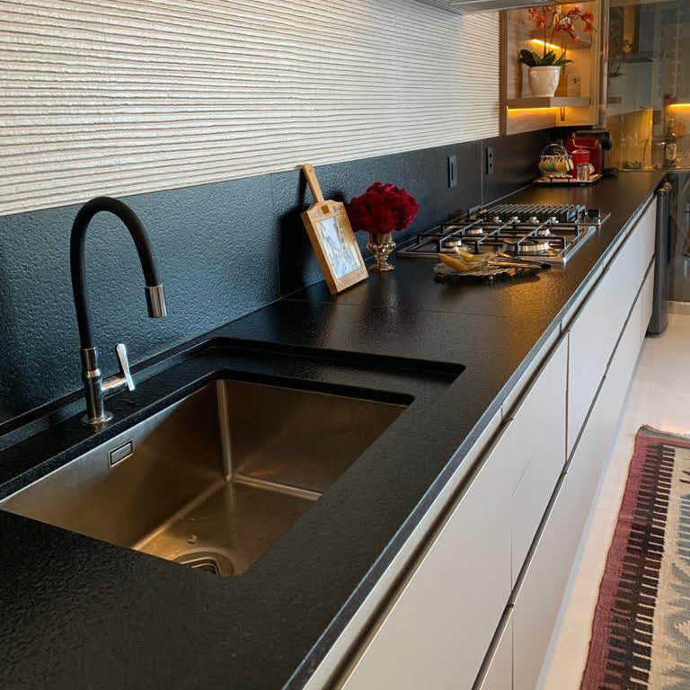 INCA DARK Granite Leather Slab