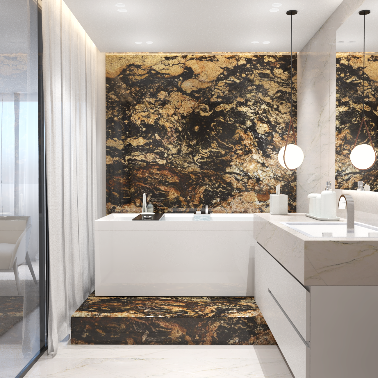 MAGMA GOLD Granite Schist Polished Slab