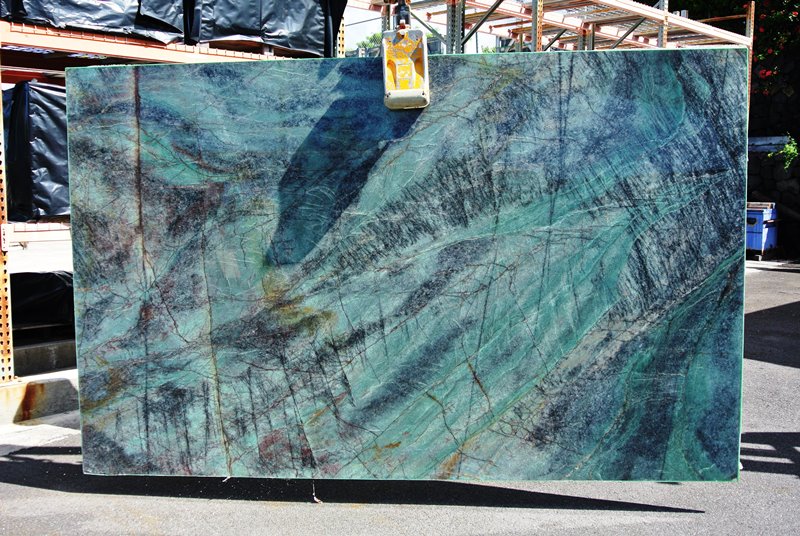 Paradise Blue Quartzite Slab Hawaii Stone Imports
