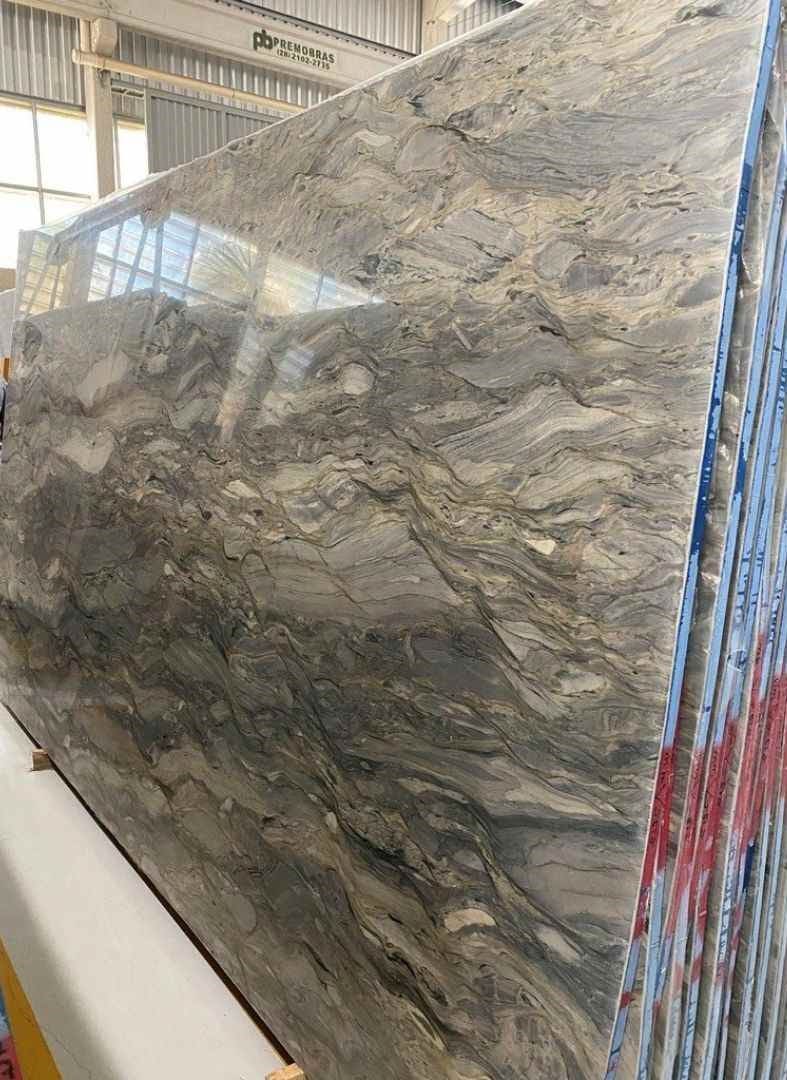 Tahiti Blue Quartzite Slab Hawaii Stone Imports