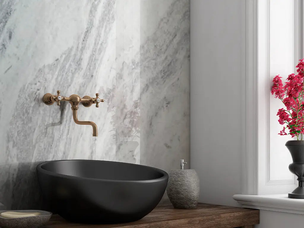 WHITE ASPEN Marble Polished Slab