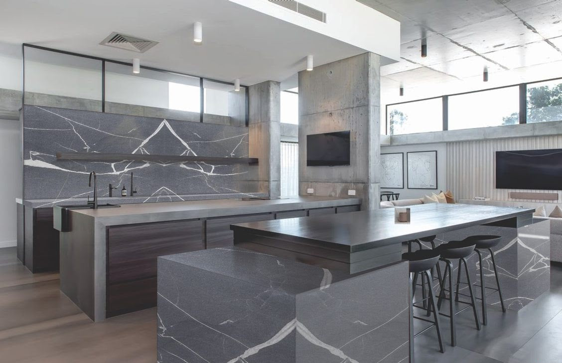 SILVER GREY Granite Honed Slab