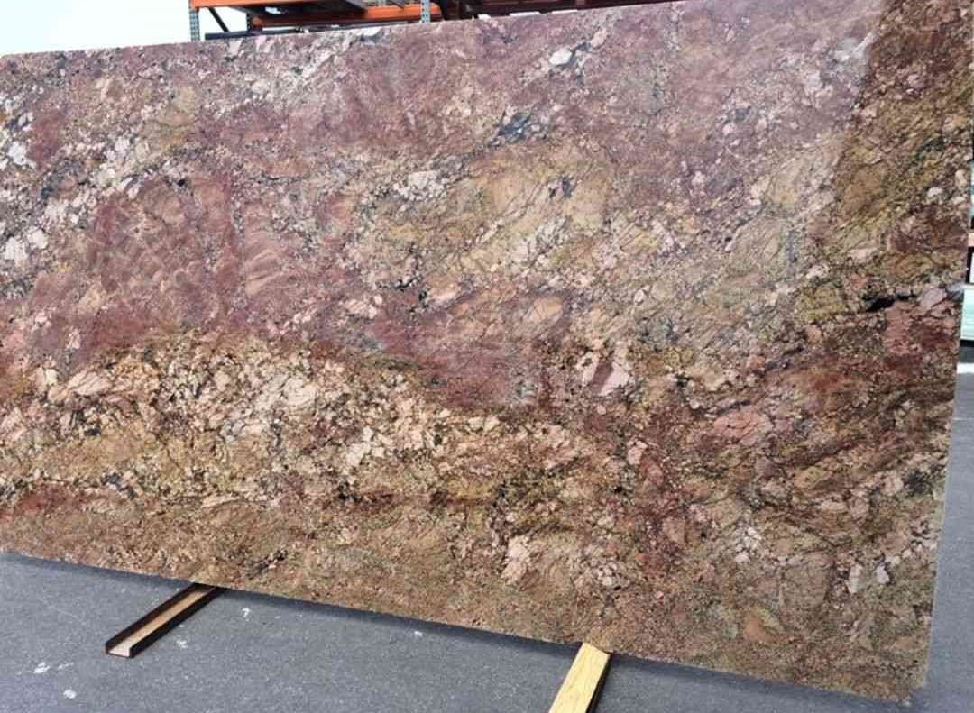 Bordeaux Granite Slab Hawaii Stone Imports