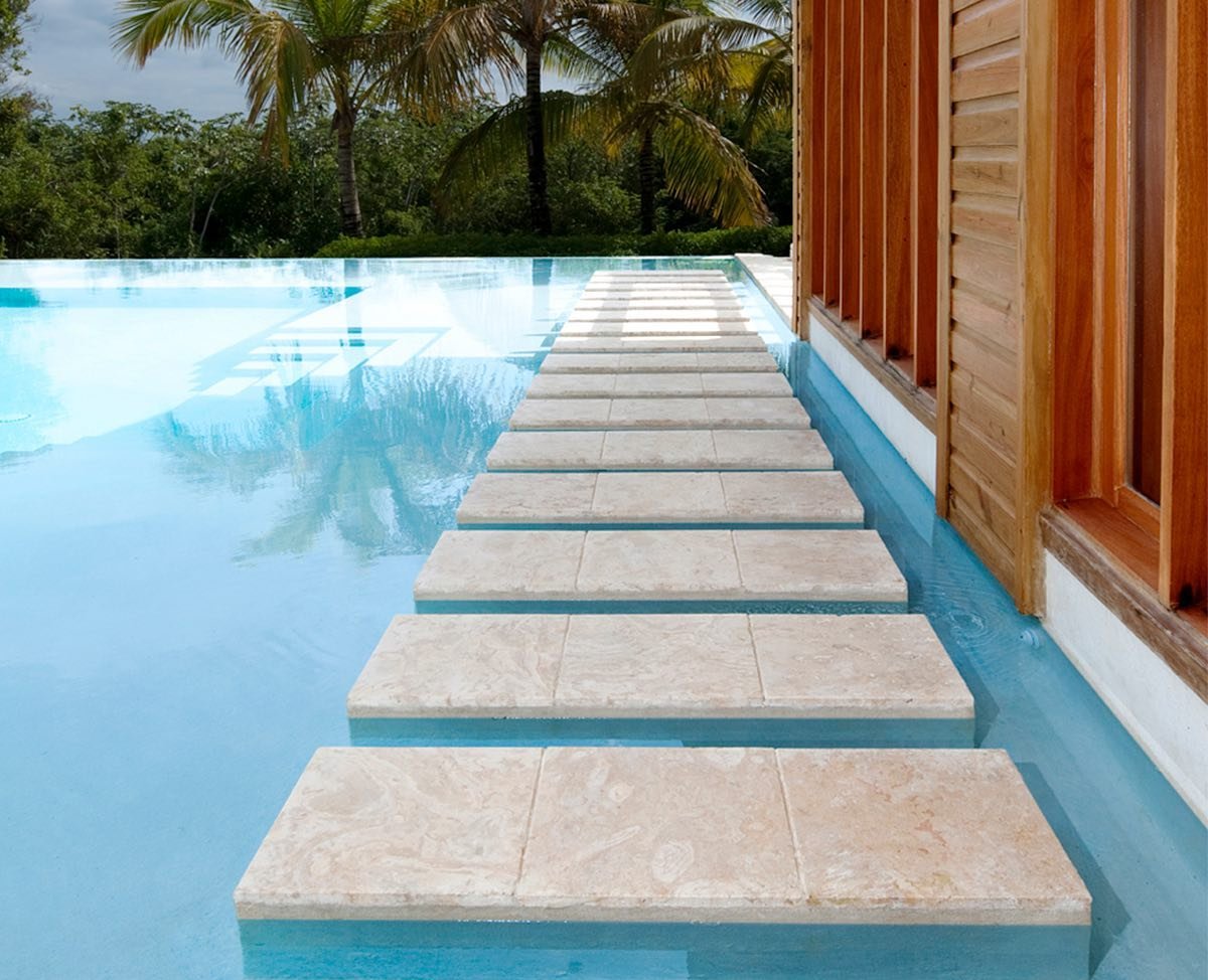 CORAL GOLDEN Brushed-Filled Tile