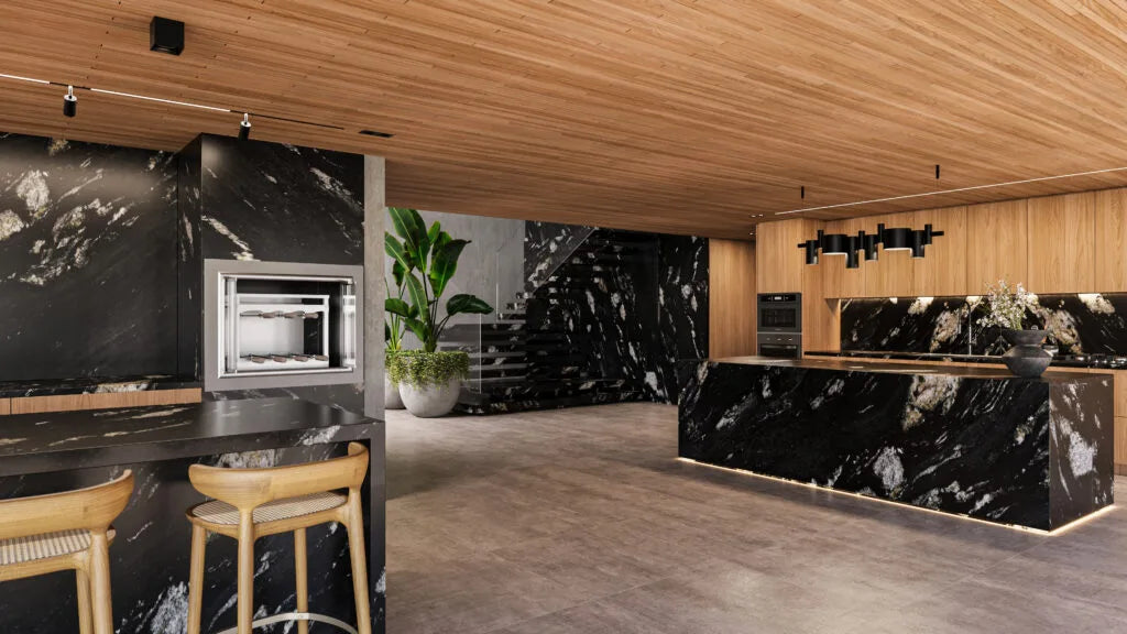 ETNA BLACK Granite Polished Slab