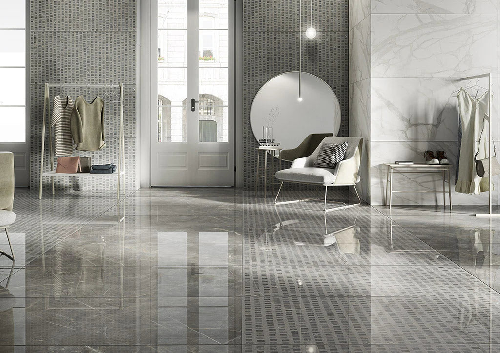 GREY IMPERIALE Marble Polished Slab