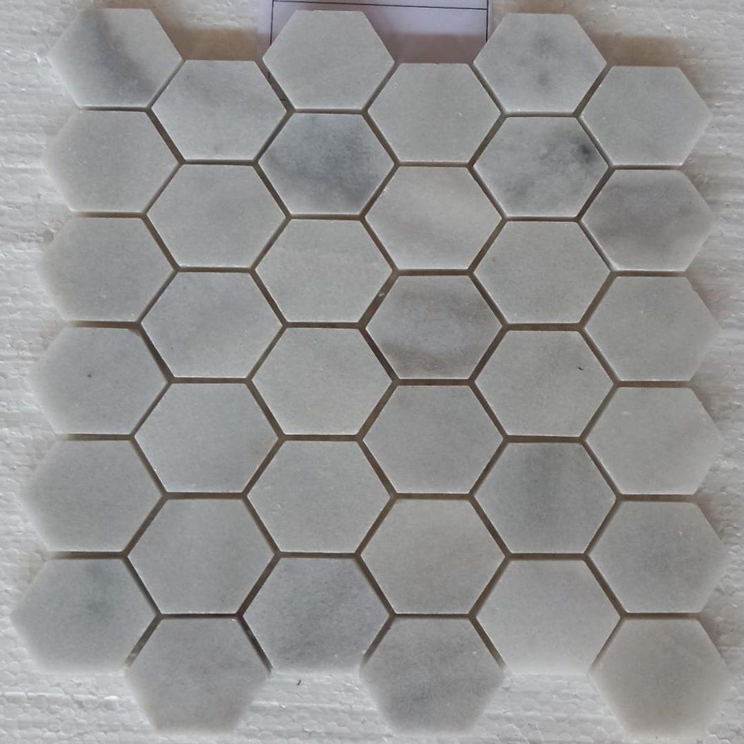 BIANCO GREY Hexagon Polished Mosaic