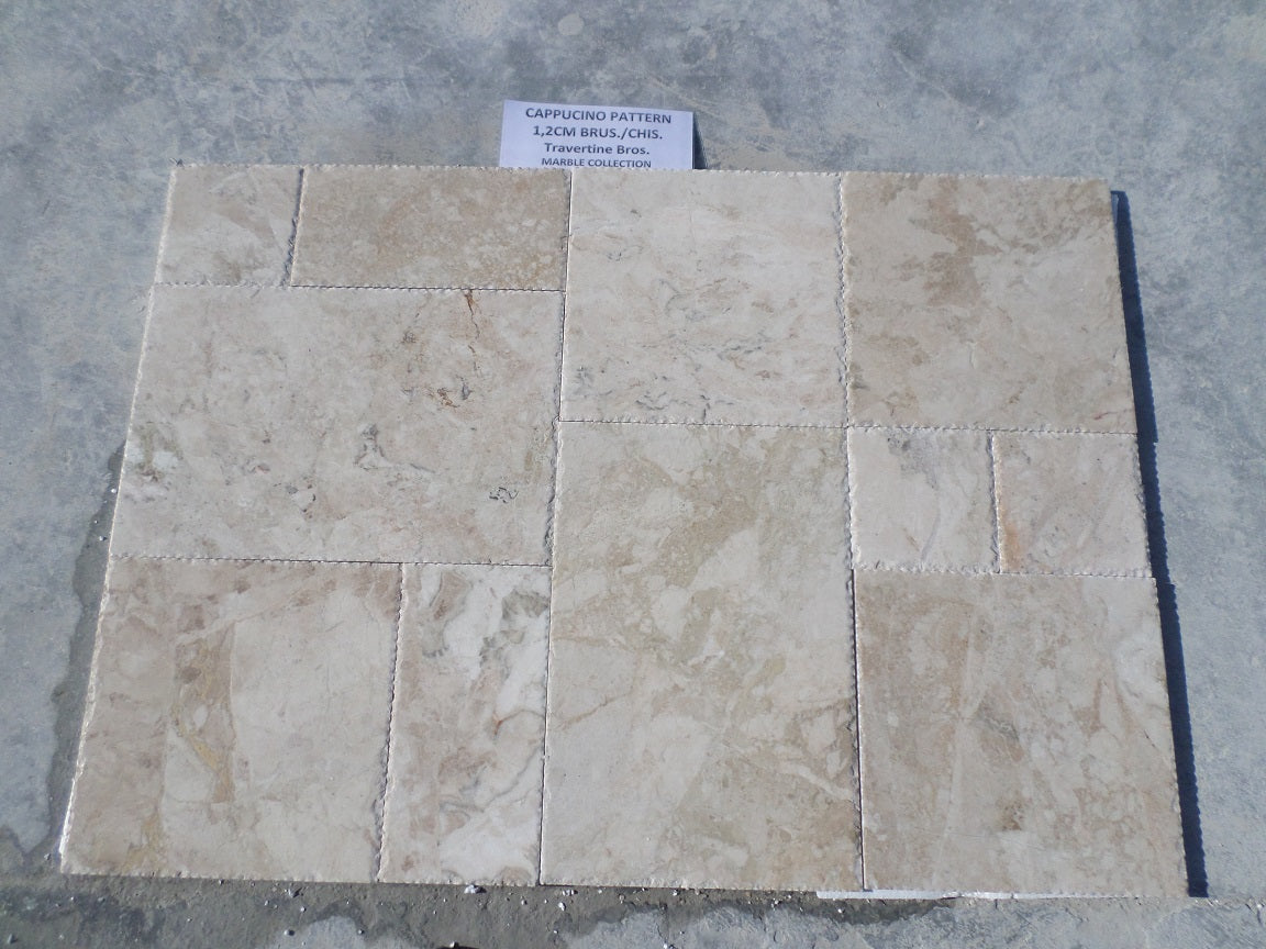 CAPPUCINO Marble Polished Chiseled Edge Tile
