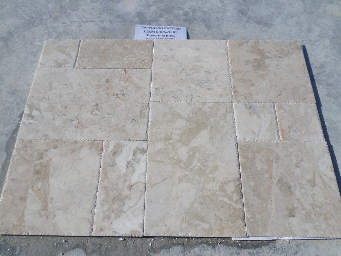 CAPPUCINO Marble Polished Chiseled Edge Tile