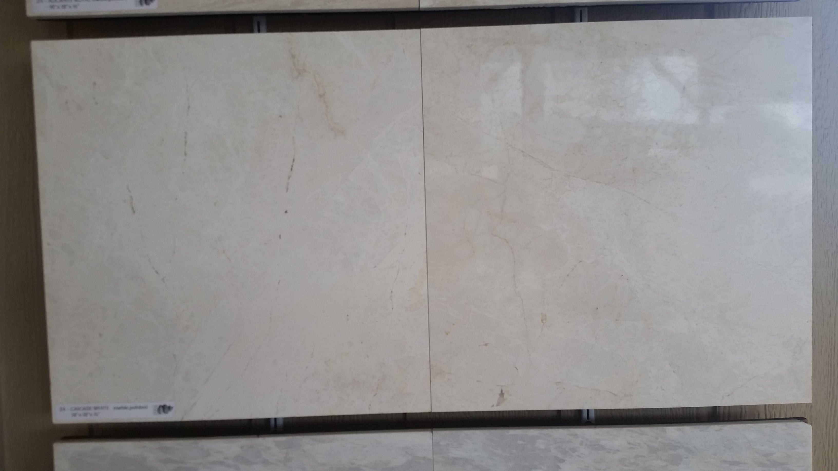 CASCADE WHITE Marble Polished Tile