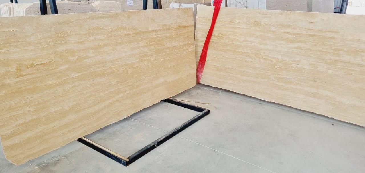 Classic Medium Travertine Slab Hawaii Stone Imports