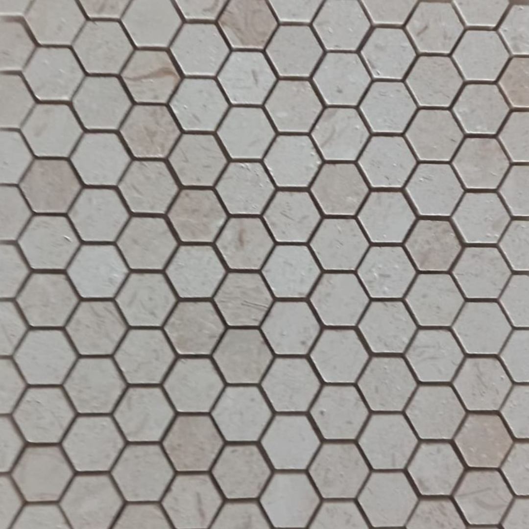 LYMRA Hexagon Mini Honed Mosaic