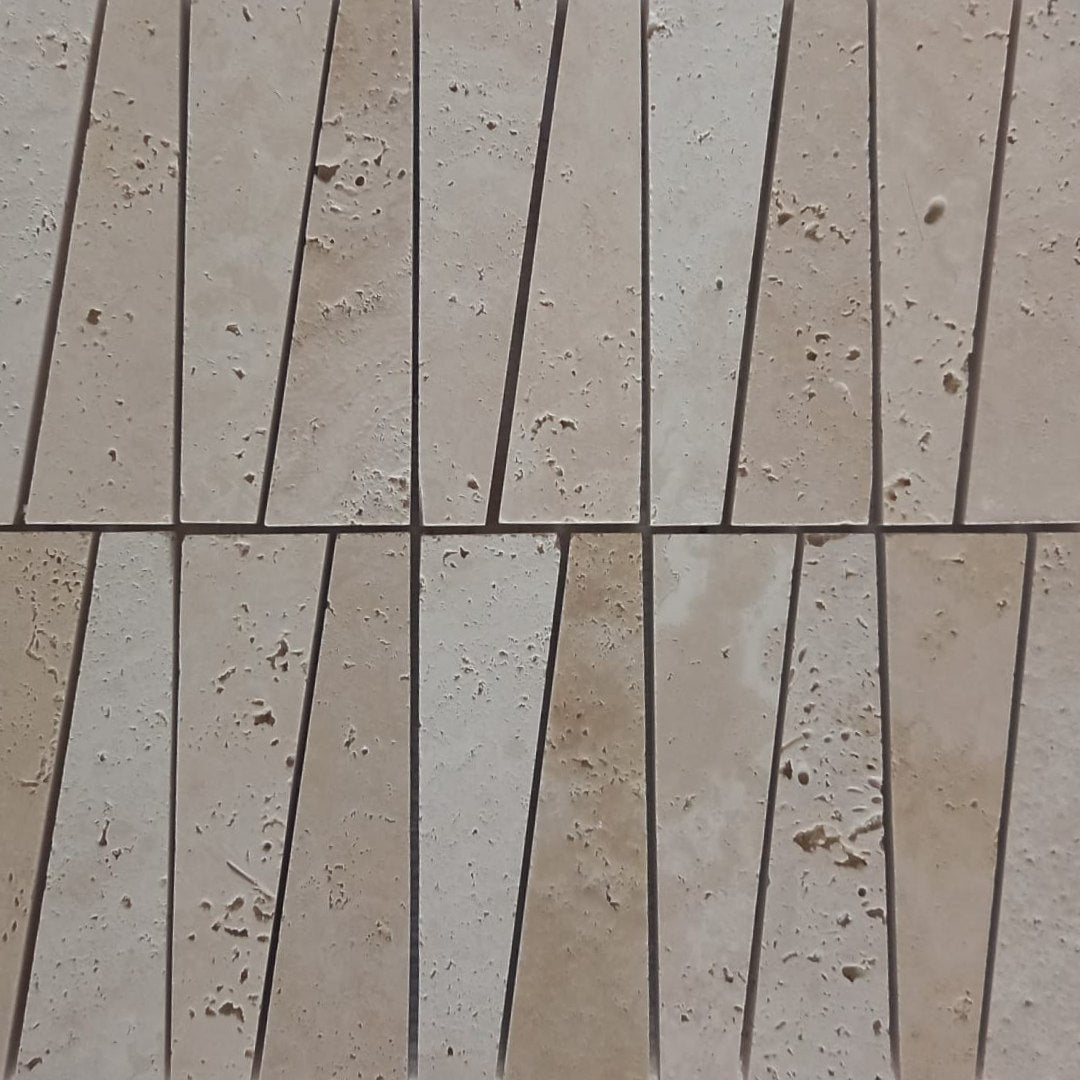 LIGHT BEIGE Trapezoid 12"x12" Honed Mosaic