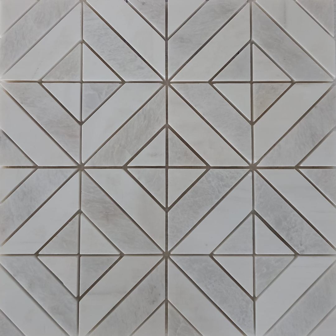 DOLOMITE & ICEBERG Matrix 12"x12" Polished Mosaic