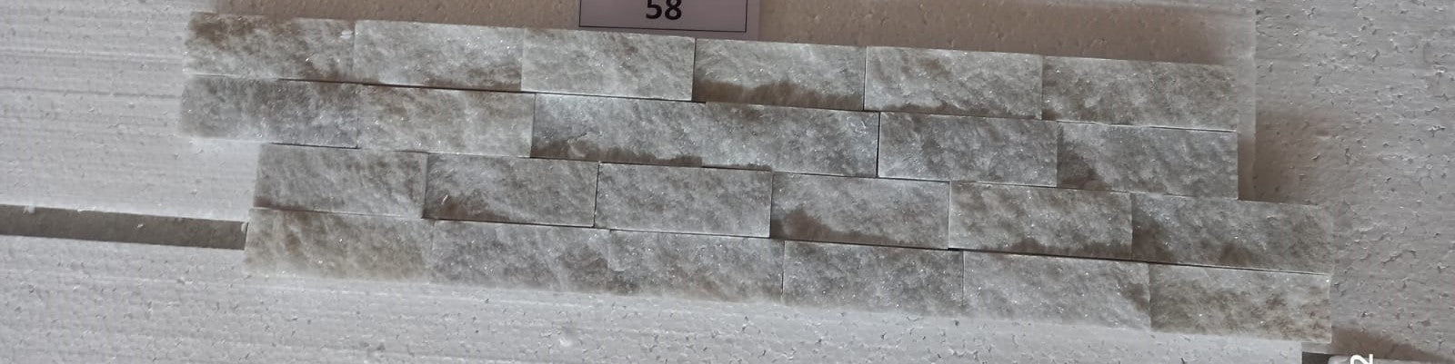 BIANCO GREY Stacked Splitface Cladding