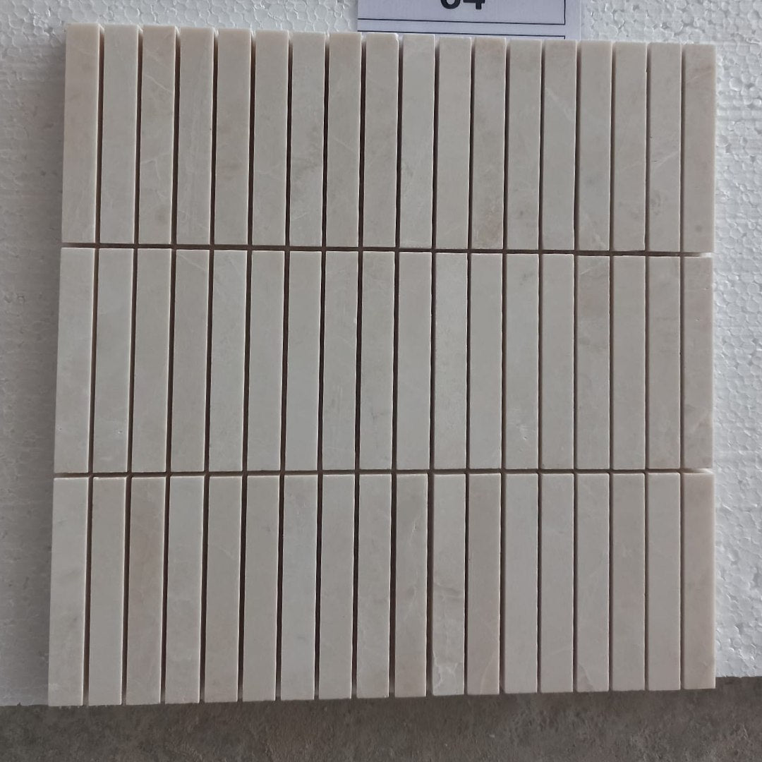 STRIPEDS Finger 12"x12" Honed Mosaic