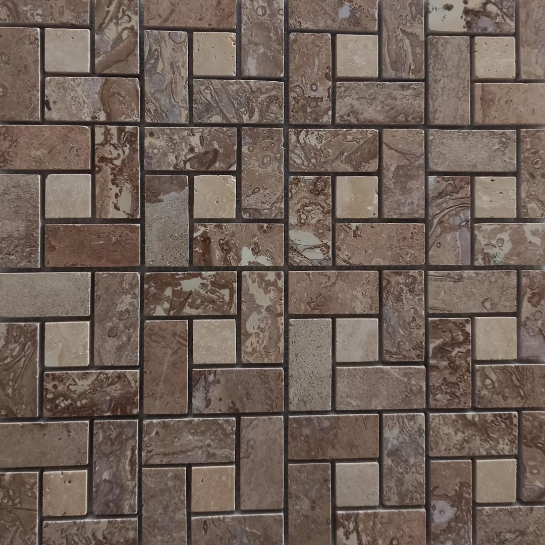 NOCE & LIGHT French 12"x12" Polished Mosaic