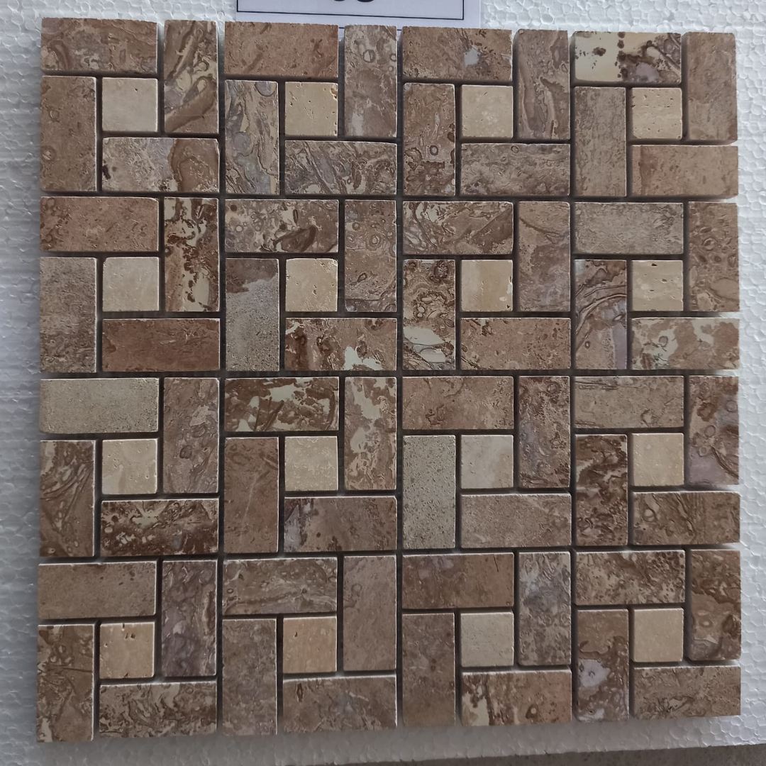 NOCE & LIGHT French 12"x12" Polished Mosaic