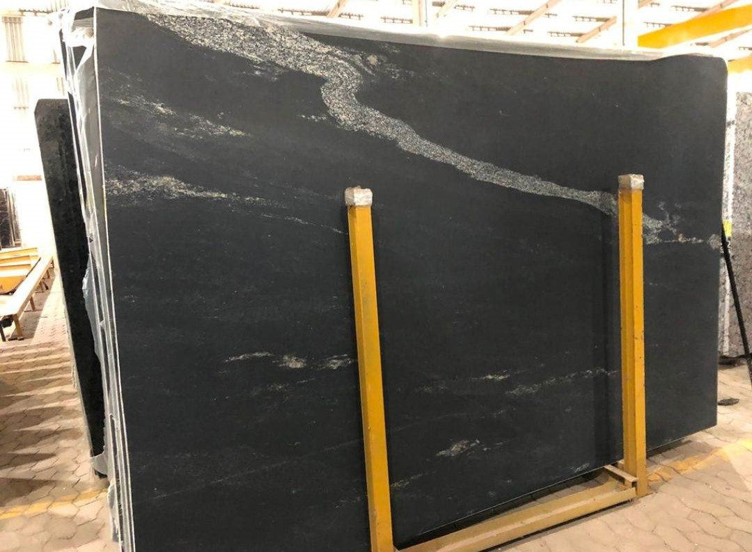 Python Black Granite Slab Hawaii Stone Imports