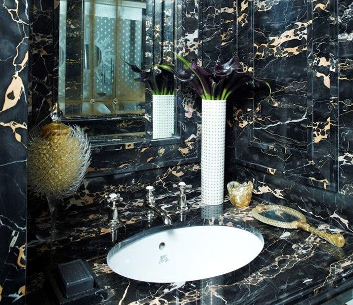 NERO PORTORO ORIGINALE Marble Polished Slab