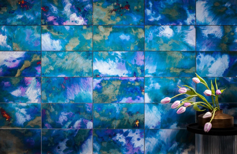 Afterglow Glass Illusions Tile 12x6 Hawaii Stone Imports