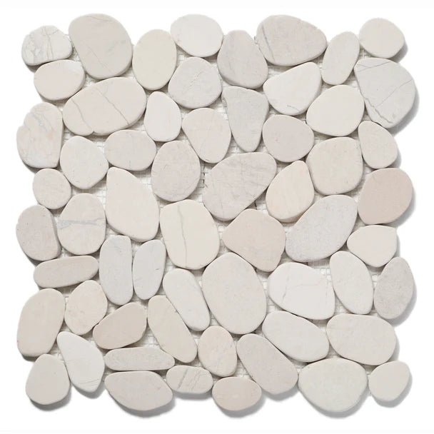 ANTIQUE TIMOR WHITE, LEVEL PEBBLE