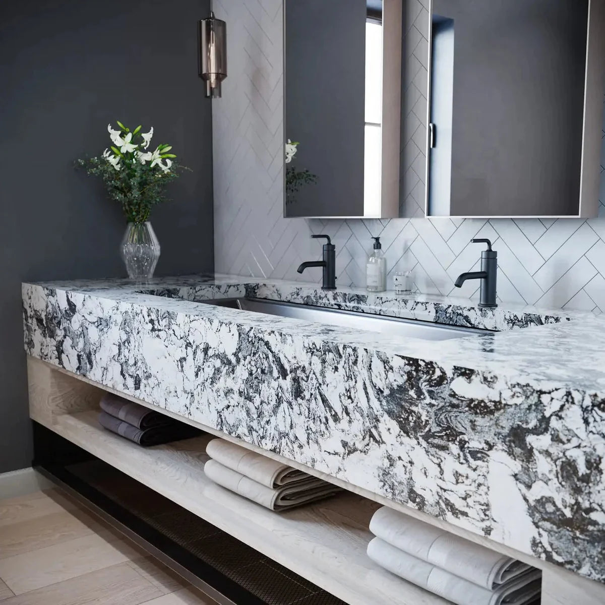 Huntley Cambria Quartz Slab Hawaii Stone Imports