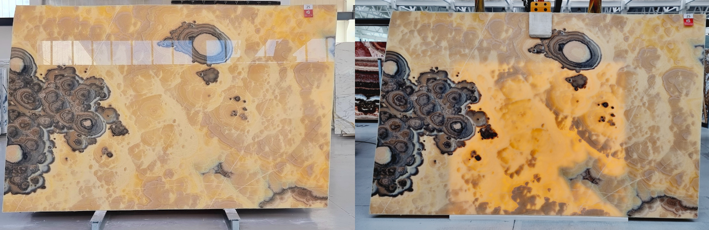 ORANGE NUVOLATO Onyx Polished Slab