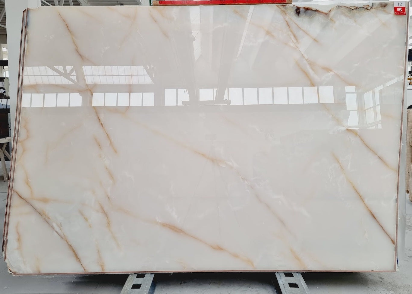 WHITE Onyx Polished Slab