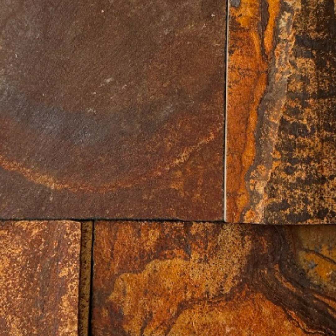 NAVARO MULTICOLOR Basalt Split-face rectangles & squares, stacked glued Wall Veneer