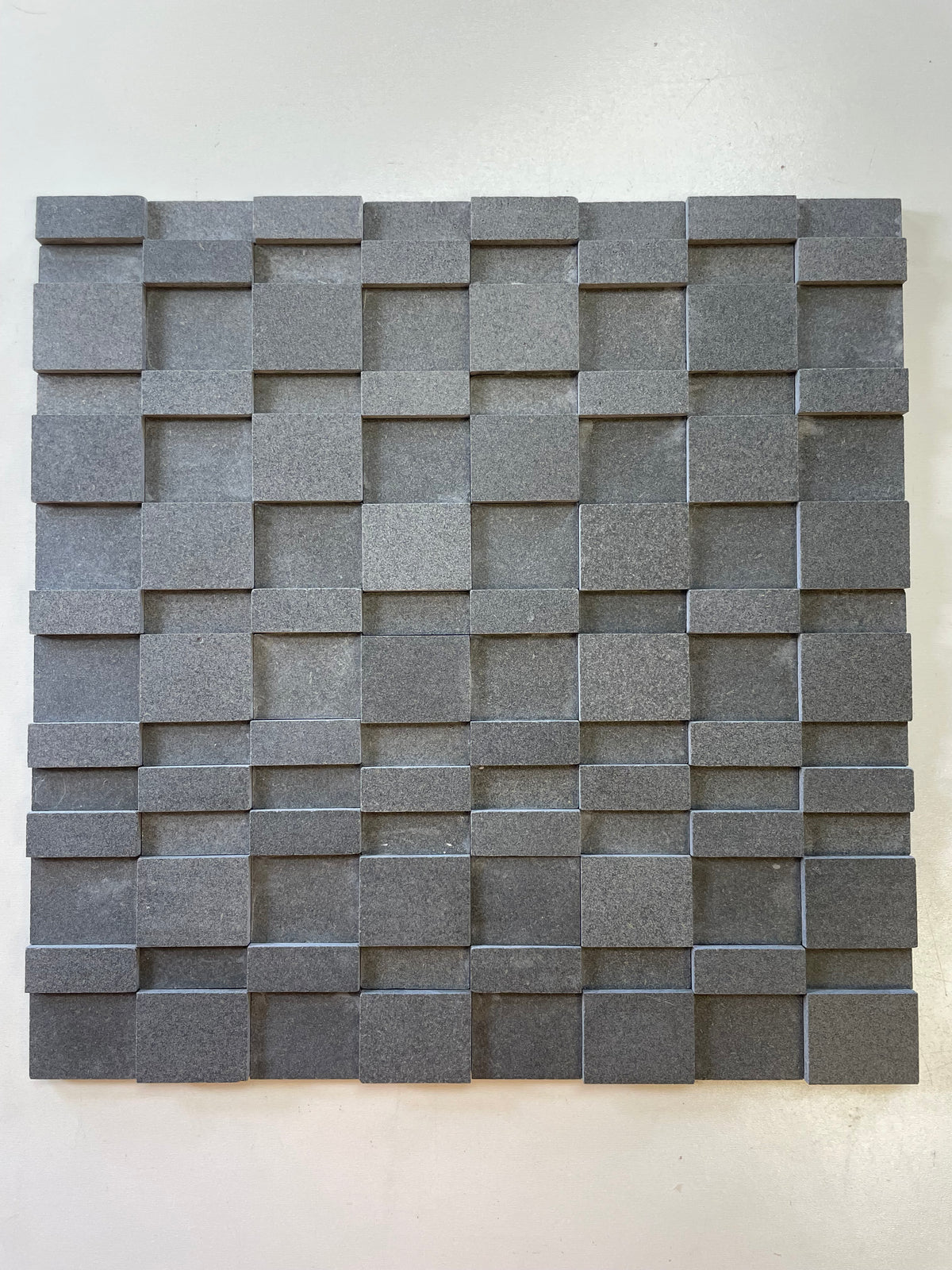 SOLID LAVA GREY 3D Brushed Mosaic - Asian