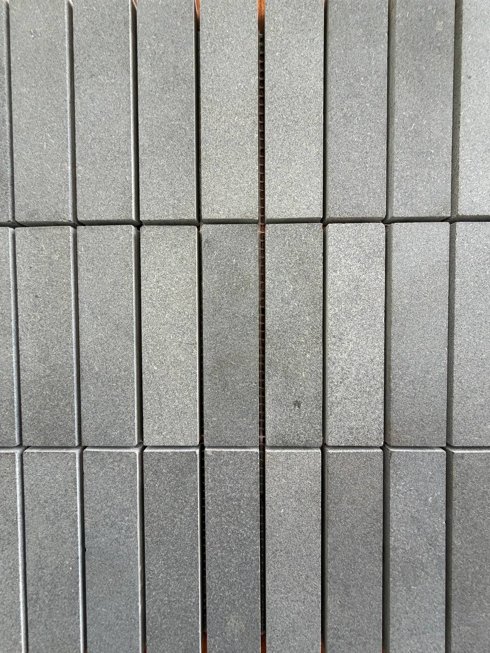 SOLID LAVA GREY Finger Mosaic - Asian