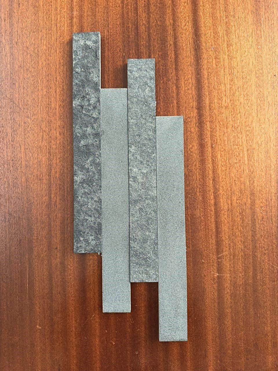 SOLID LAVA GREY Strip Brushed & Flamed/Brushed Mix Ledger Wall Veneer
