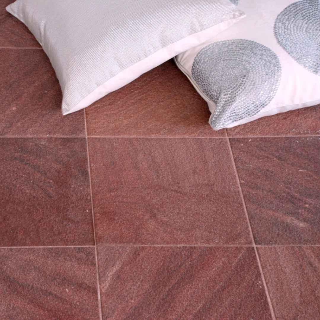 ARAVALI RED Sandstone Velvet Tile