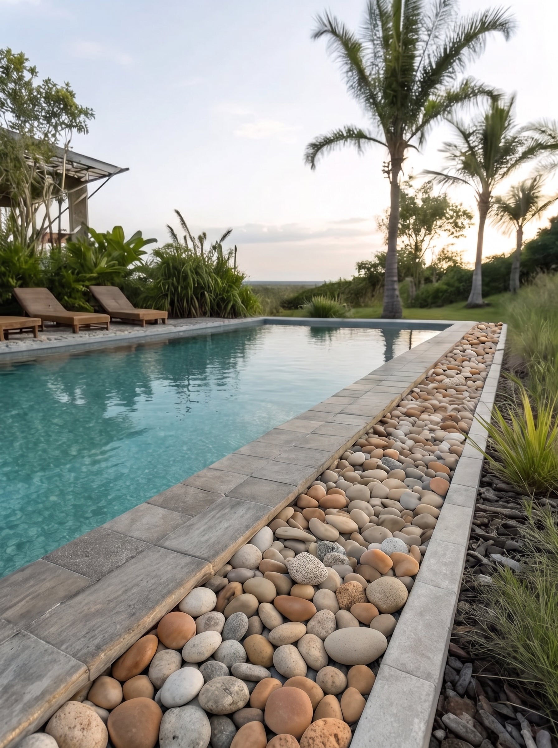 PINK  Polished Tumbled Garden Pebbles